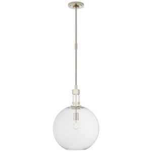 Visual Comfort Signature - TOB 5430PN-CG - One Light Pendant - Gable2 - Polished Nickel