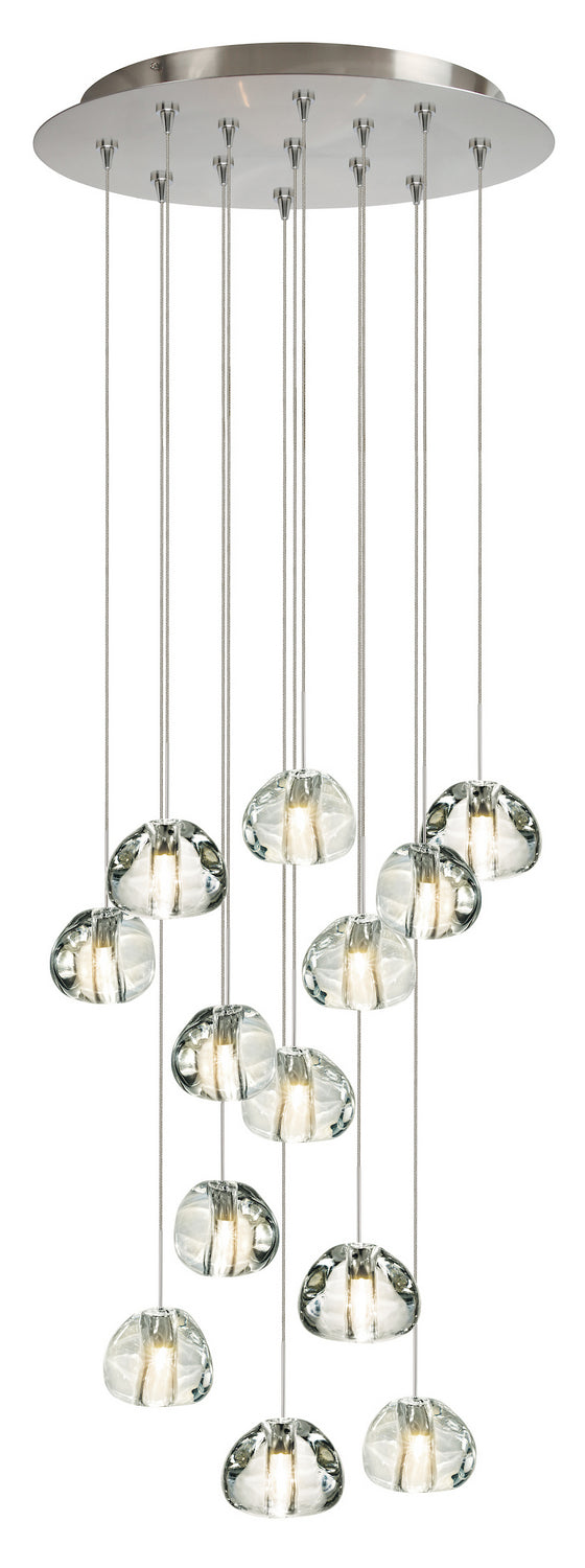 Stone Lighting - CH08513CRSNL2 - 13 Light Chandelier - Blob - Satin Nickel