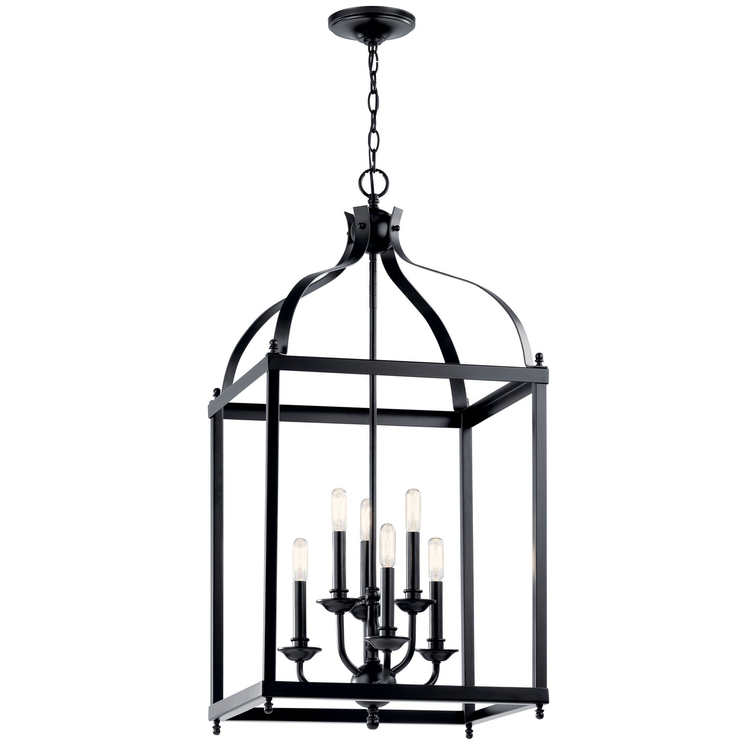 Kichler - 42568BK - Six Light Foyer Pendant - Larkin - Black