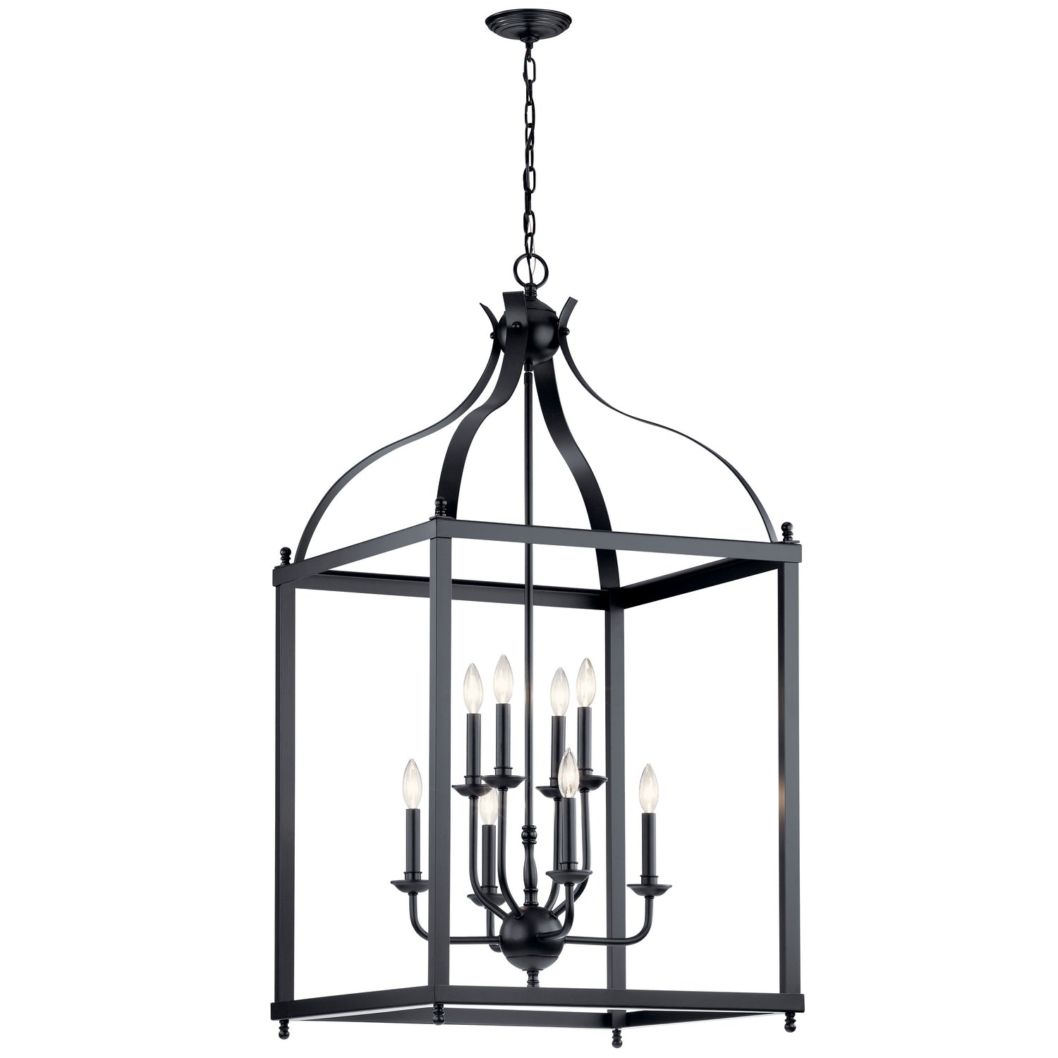 Kichler - 42591BK - Eight Light Foyer Pendant - Larkin - Black