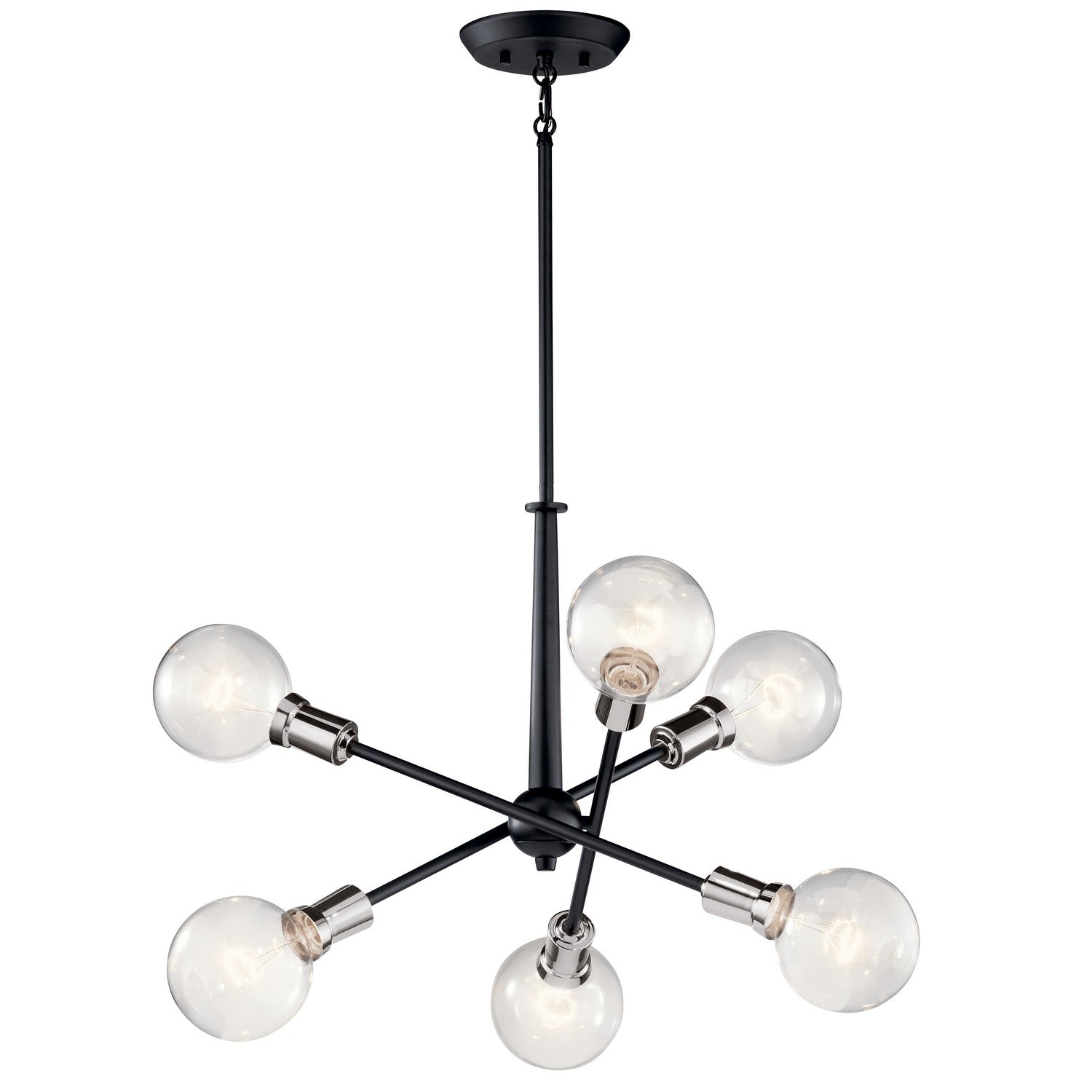 Kichler - 43095BK - Six Light Chandelier - Armstrong - Black