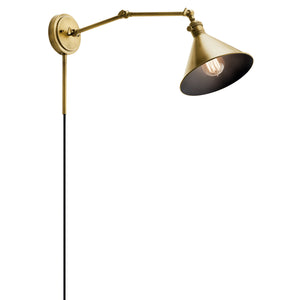 Kichler - 43115NBR - One Light Wall Sconce - Ellerbeck - Natural Brass