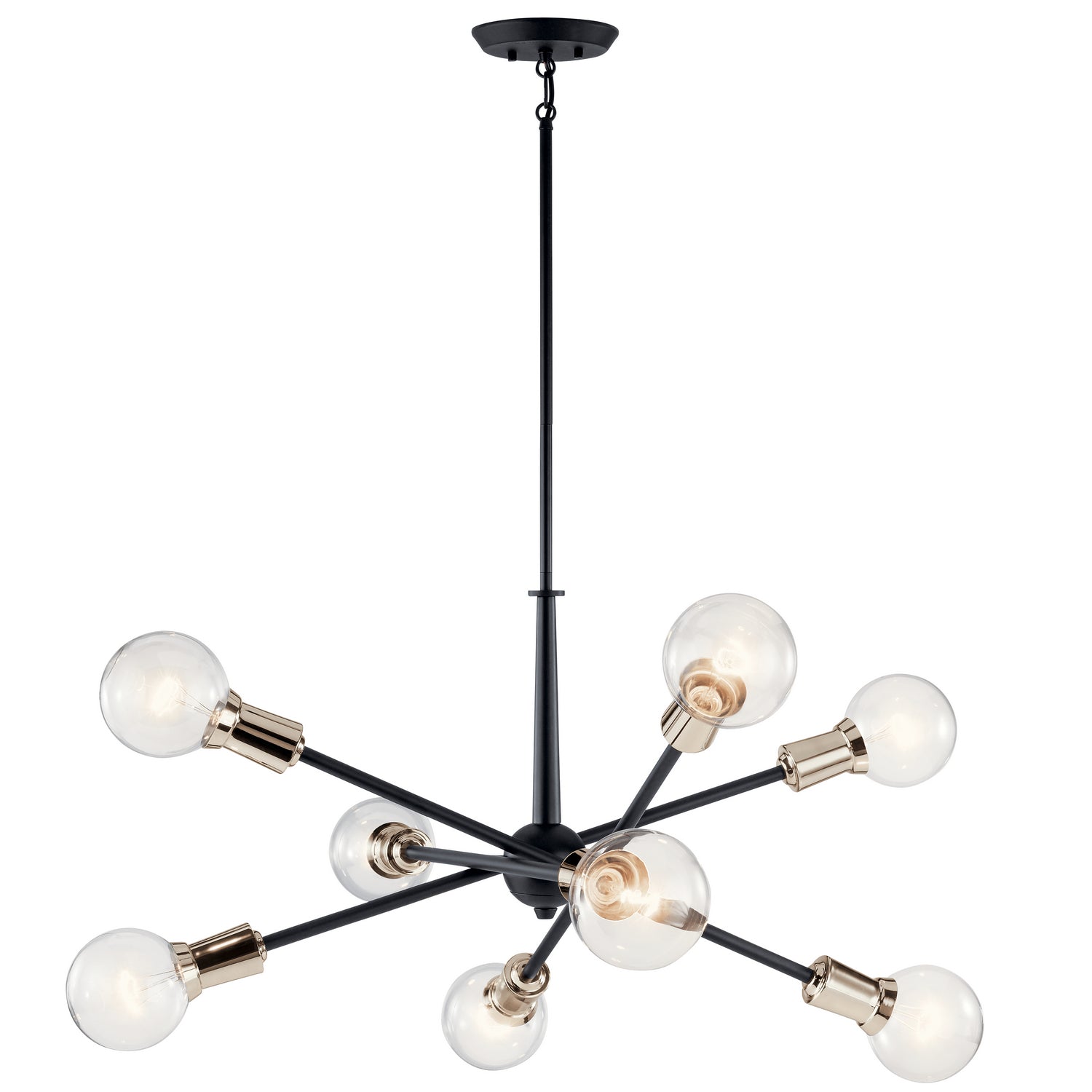 Kichler - 43118BK - Eight Light Chandelier - Armstrong - Black