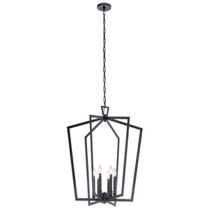 Kichler - 43495BK - Six Light Chandelier - Abbotswell - Black