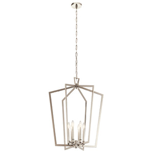 Kichler - 43495PN - Six Light Chandelier - Abbotswell - Polished Nickel