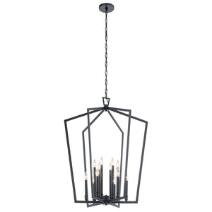 Kichler - 43496BK - 12 Light Foyer Pendant - Abbotswell - Black