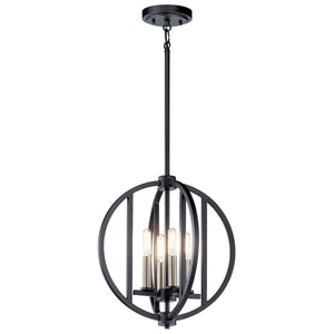 Kichler - 43642BK - Four Light Chandelier - Samural - Black