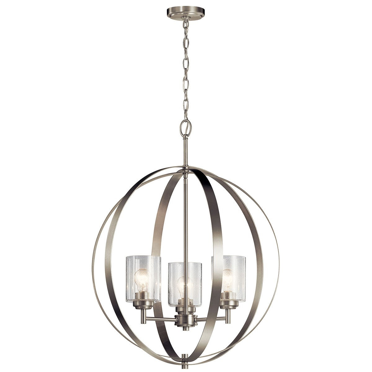 Kichler - 44034NI - Three Light Chandelier - Winslow - Brushed Nickel