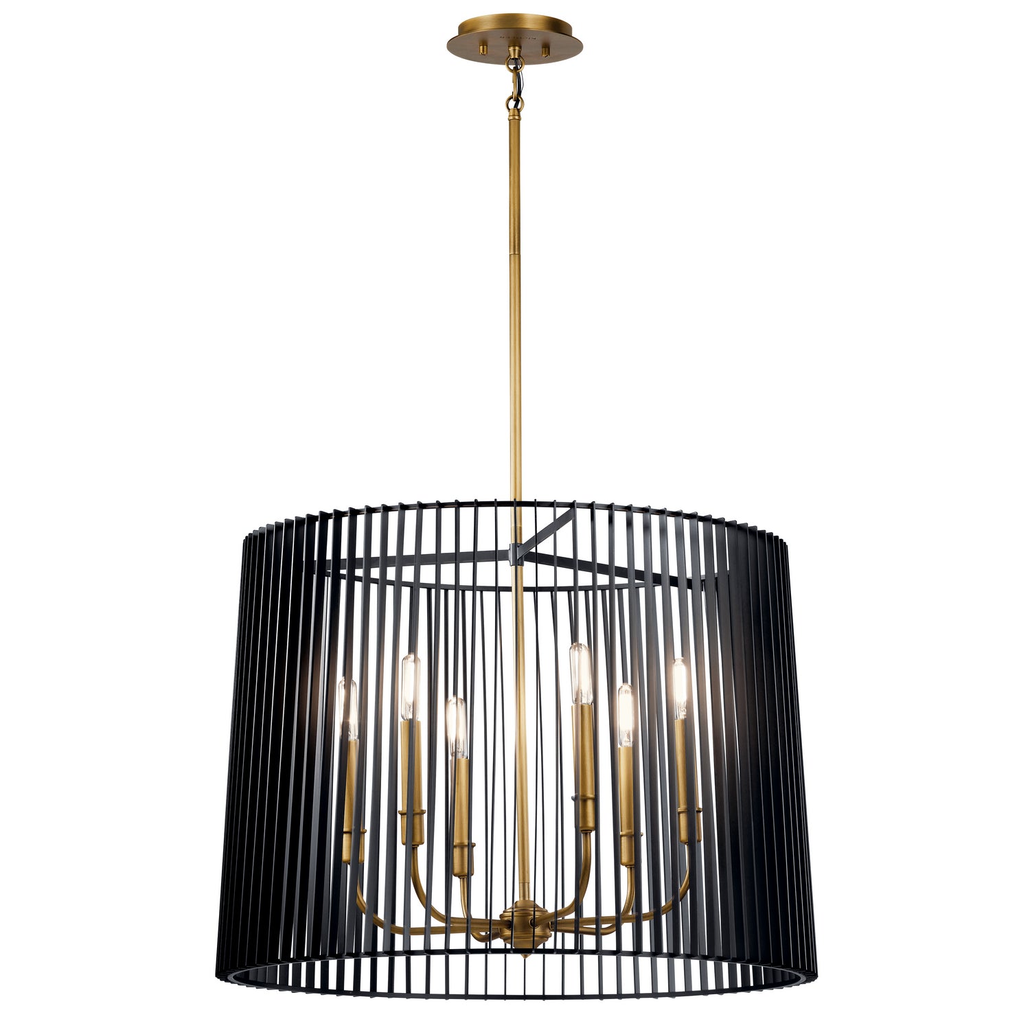 Kichler - 44167BK - Six Light Chandelier - Linara - Black