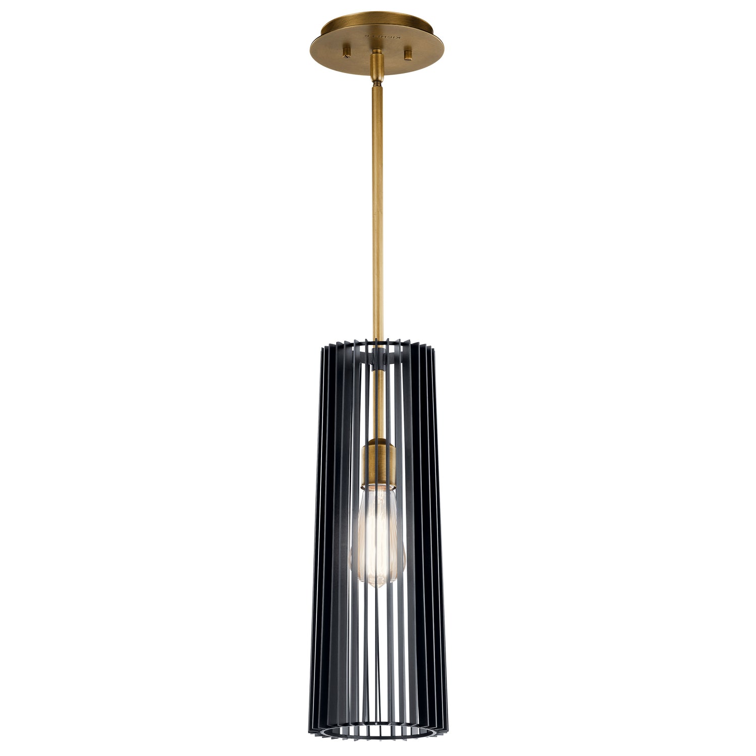 Kichler - 44169BK - One Light Pendant - Linara - Black