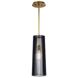 Kichler - 44169BK - One Light Pendant - Linara - Black