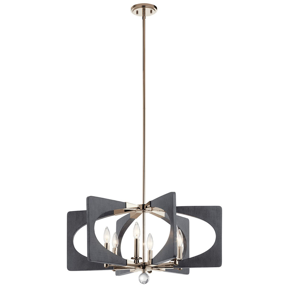 Kichler - 44360DWG - Six Light Chandelier - Alscar - Driftwood Grey