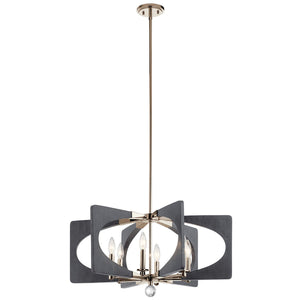 Kichler - 44360DWG - Six Light Chandelier - Alscar - Driftwood Grey