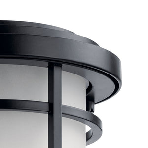 Kichler - 49686BK - One Light Outdoor Wall Mount - Toman - Black