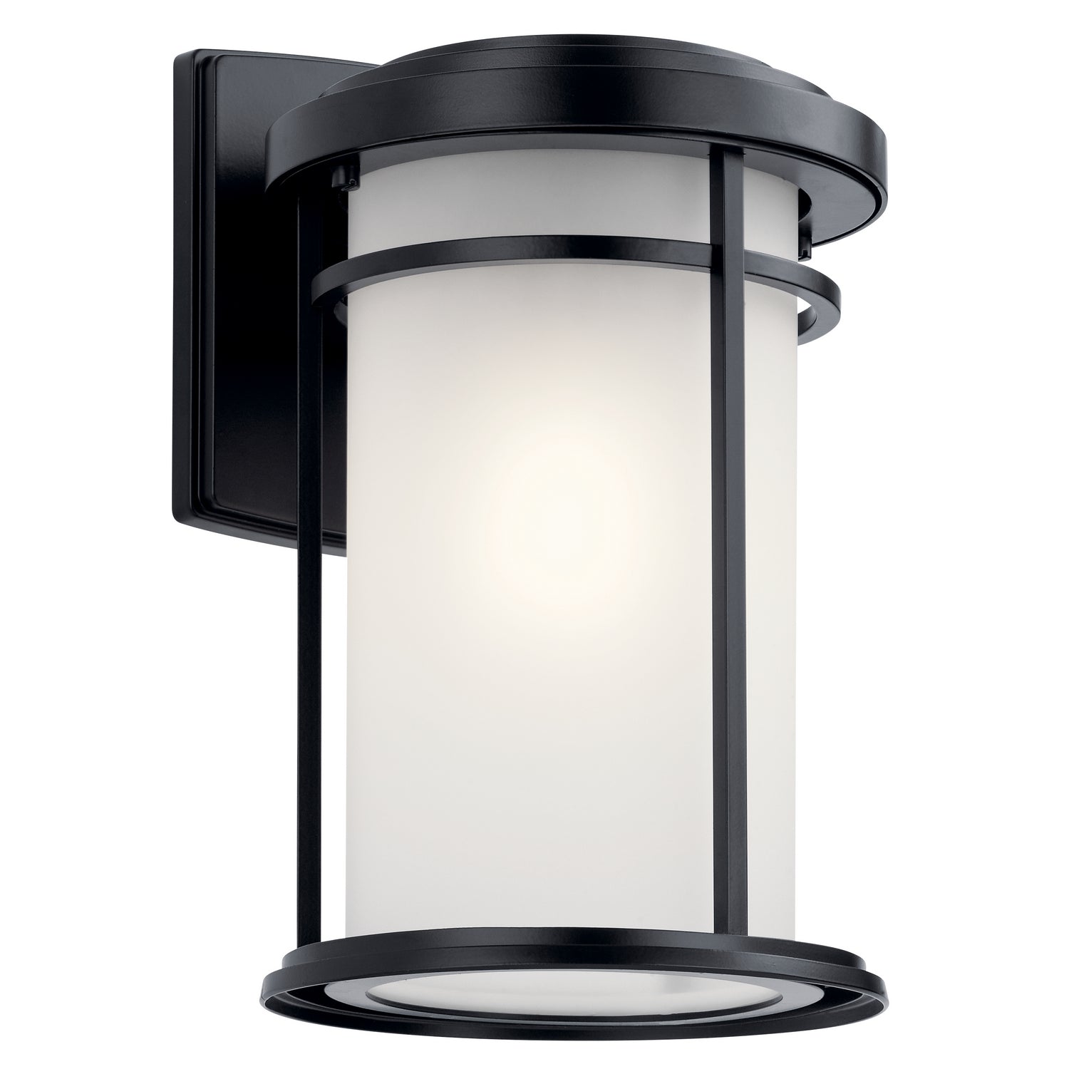 Kichler - 49687BK - One Light Outdoor Wall Mount - Toman - Black