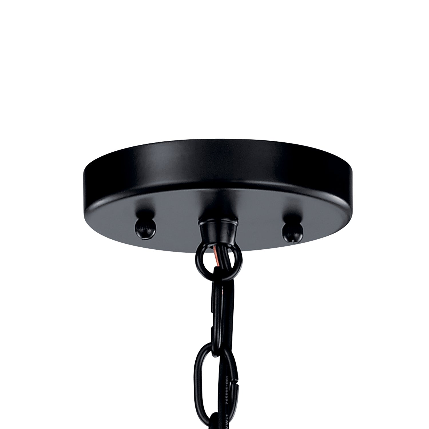 Kichler - 49689BK - One Light Outdoor Pendant - Toman - Black