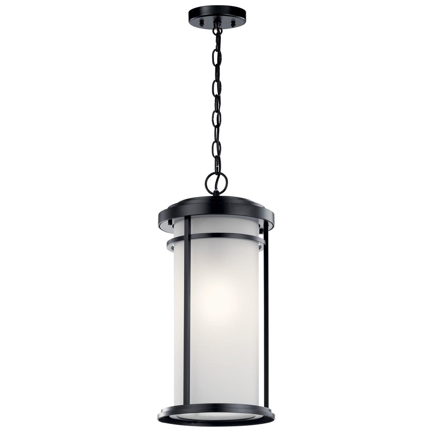 Kichler - 49689BK - One Light Outdoor Pendant - Toman - Black