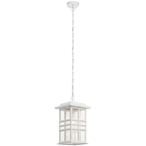 Kichler - 49833WH - One Light Outdoor Pendant - Beacon Square - White