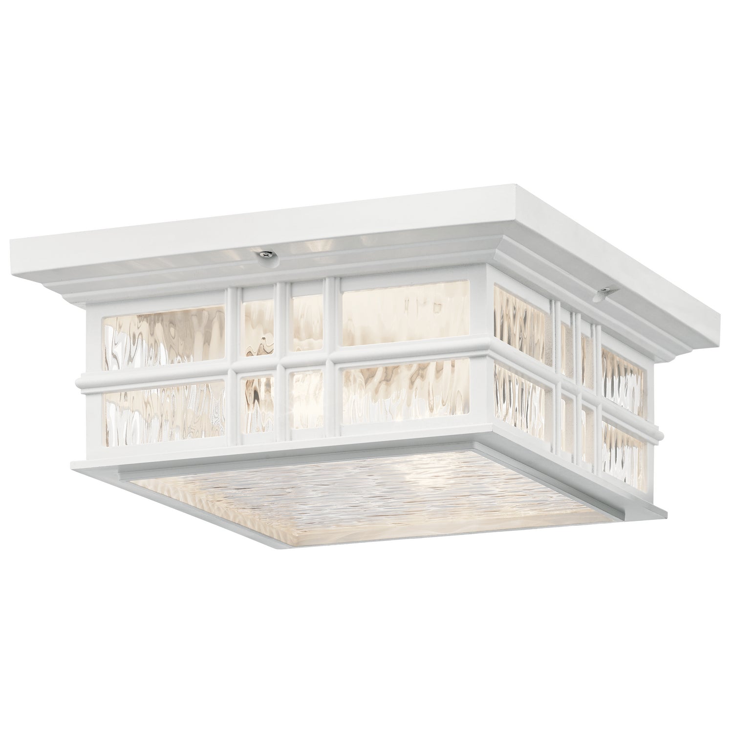 Kichler - 49834WH - Two Light Outdoor Flush Mount - Beacon Square - White