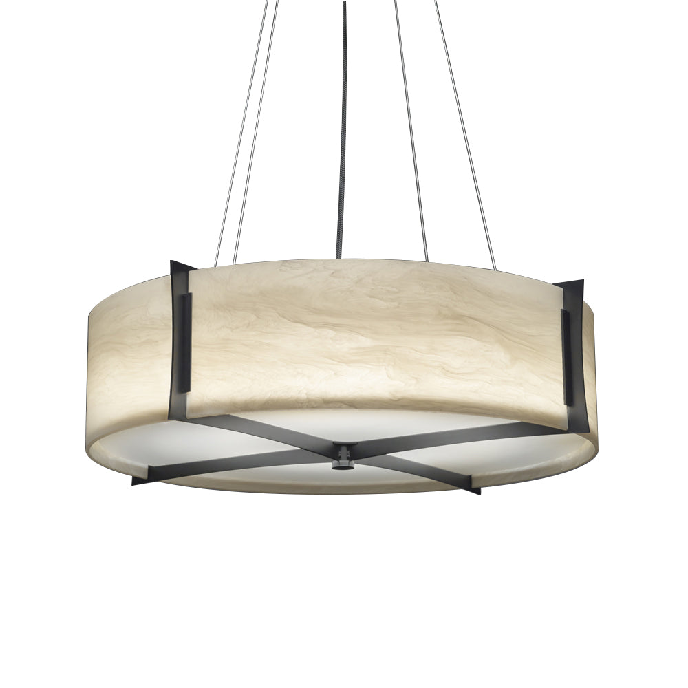 UltraLights - 17390-24-BK-FA-03 - Four Light Pendant - Genesis - Black