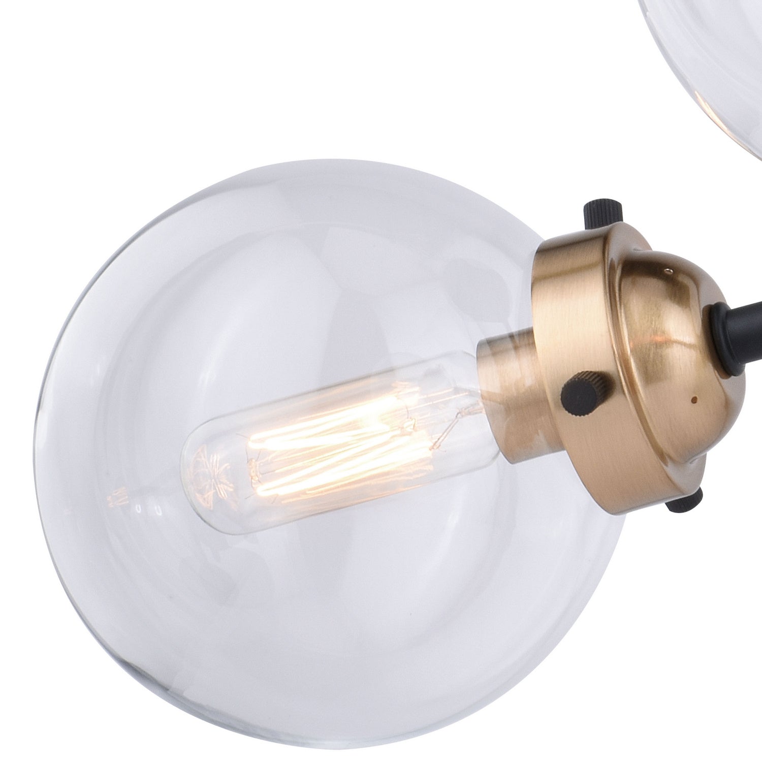 Vaxcel - C0194 - Four Light Semi Flush Mount - Orbit - Muted Brass and Oil Rubbed Bronze