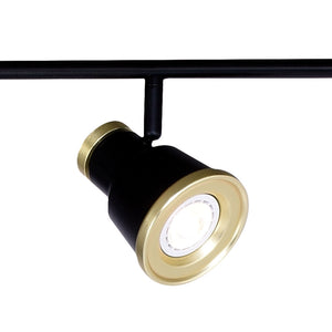 Vaxcel - C0209 - LED Swing Directional Ceiling Light - Fairhaven - Textured Black and Natural Brass