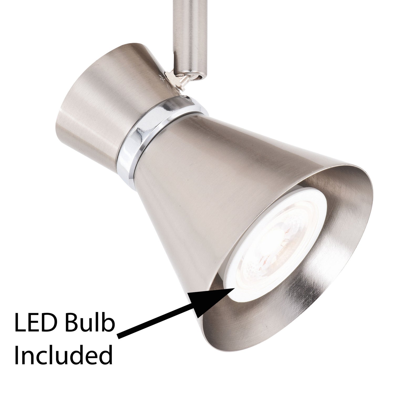 Vaxcel - C0218 - LED Directional Ceiling Light - Alto - Brushed Nickel and Chrome