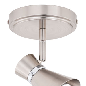 Vaxcel - C0218 - LED Directional Ceiling Light - Alto - Brushed Nickel and Chrome