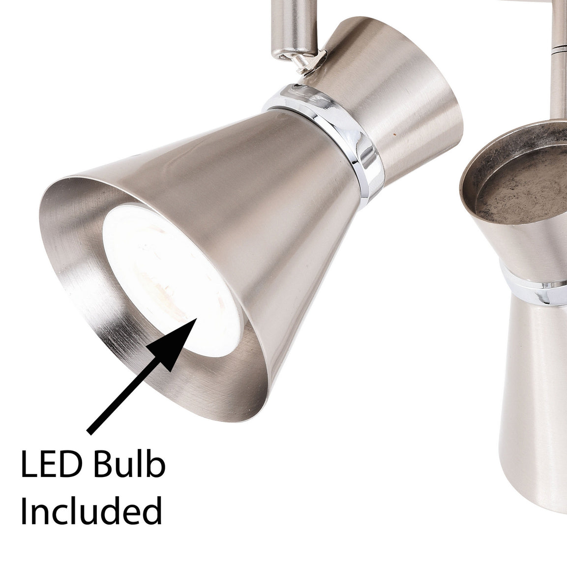 Vaxcel - C0219 - LED Directional Ceiling Light - Alto - Brushed Nickel/Chrome