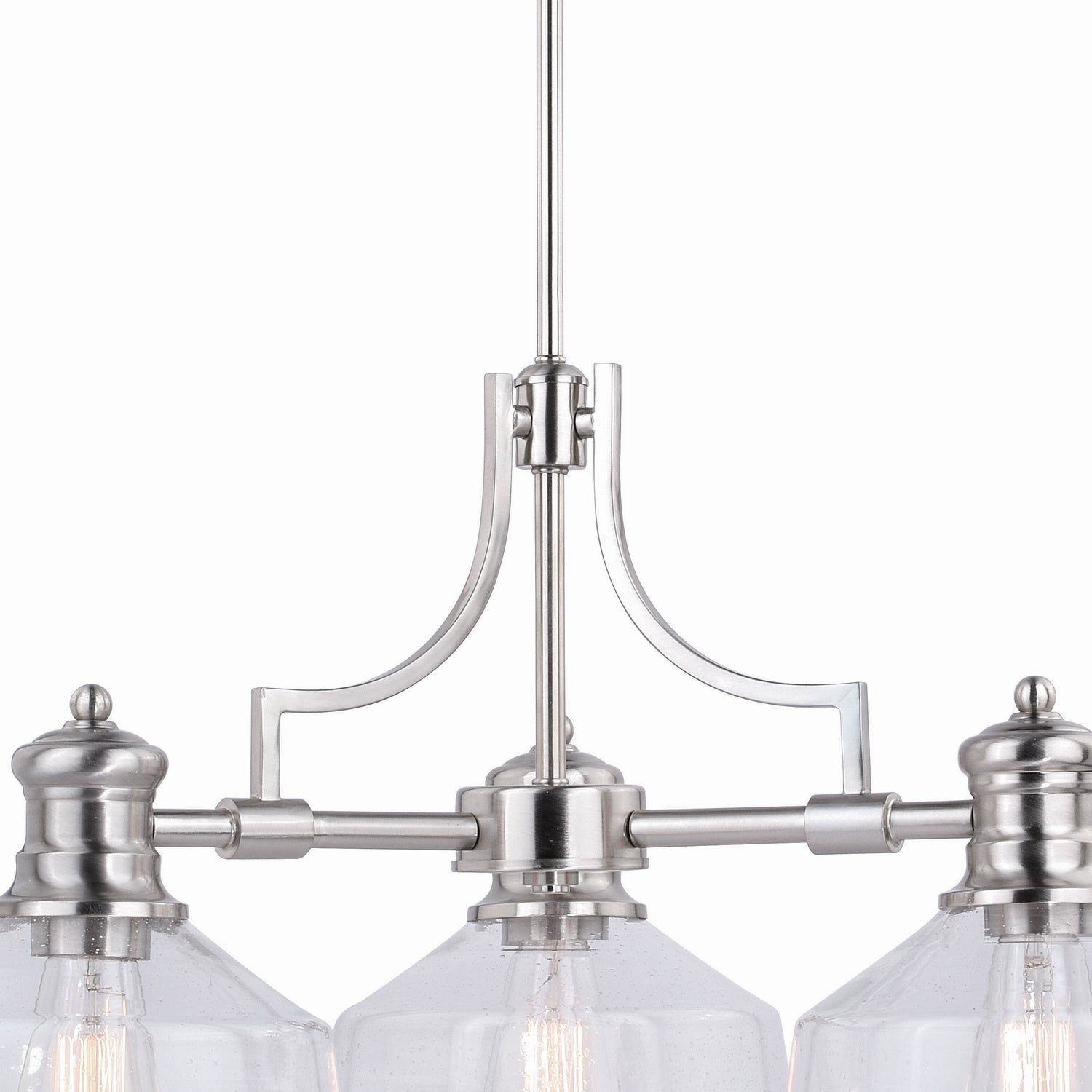 Vaxcel - H0220 - Three Light Chandelier - Beloit - Satin Nickel