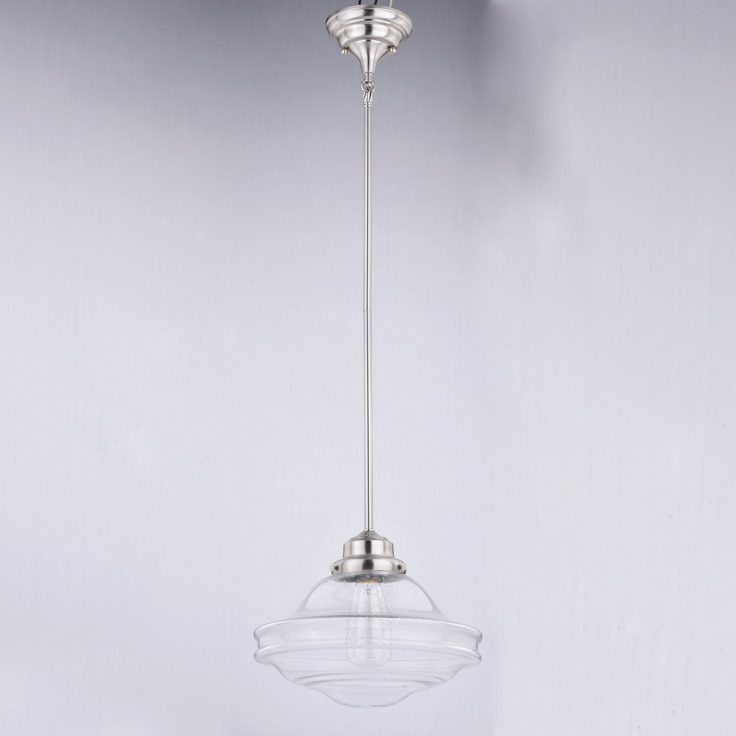 Vaxcel - P0268 - One Light Pendant - Huntley - Satin Nickel