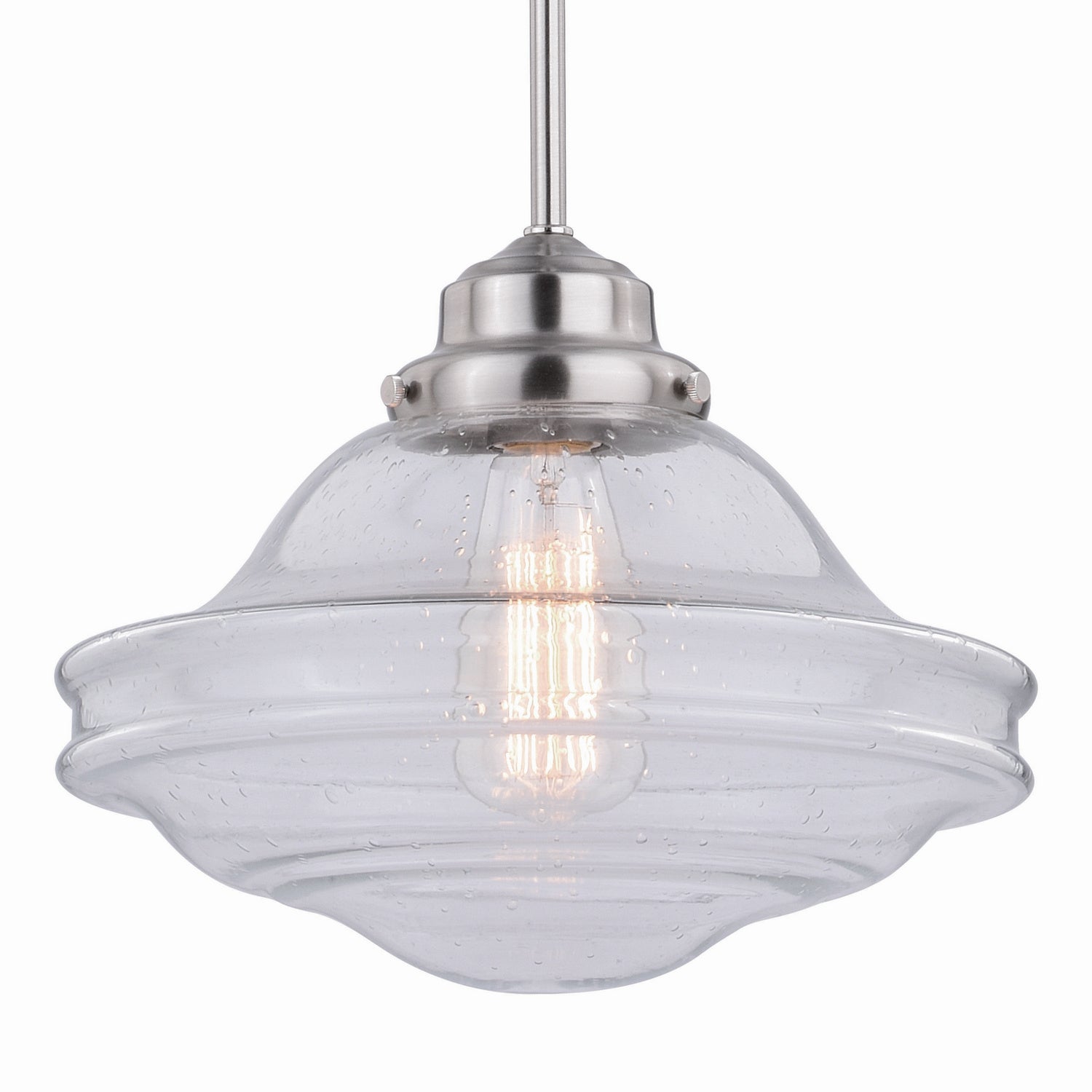 Vaxcel - P0268 - One Light Pendant - Huntley - Satin Nickel