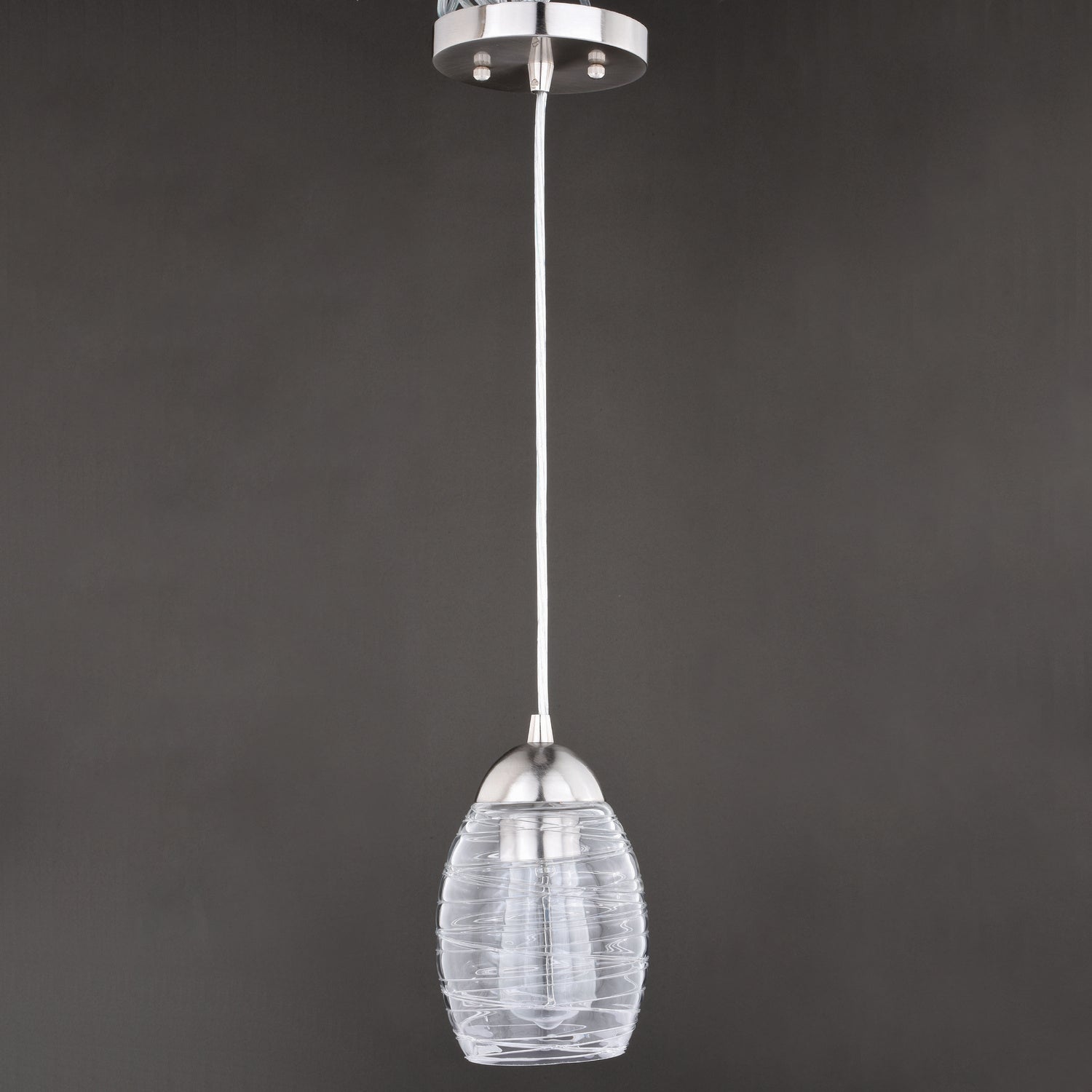 Vaxcel - P0271 - One Light Mini Pendant - Isley - Satin Nickel