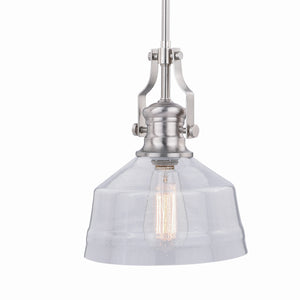 Vaxcel - P0272 - One Light Mini Pendant - Beloit - Satin Nickel