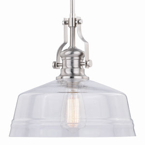 Vaxcel - P0273 - One Light Pendant - Beloit - Satin Nickel