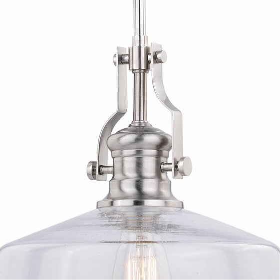 Vaxcel - P0273 - One Light Pendant - Beloit - Satin Nickel