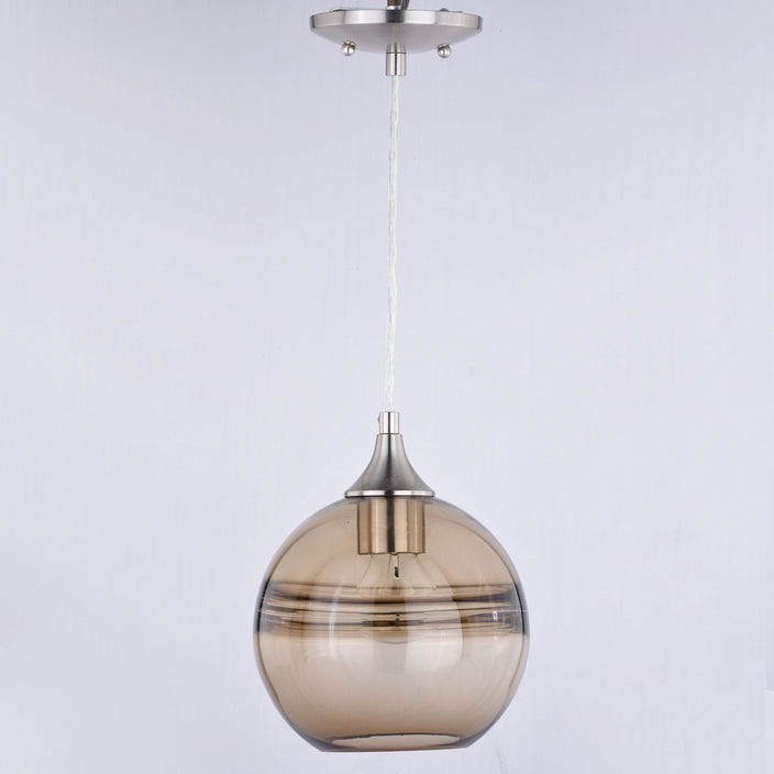 Vaxcel - P0274 - One Light Mini Pendant - Milano - Satin Nickel