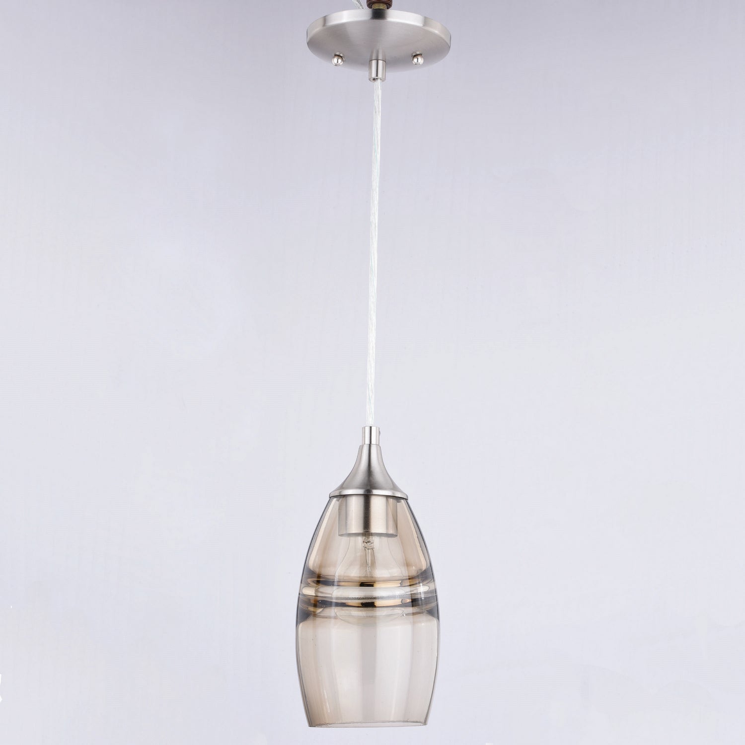 Vaxcel - P0276 - One Light Mini Pendant - Milano - Satin Nickel