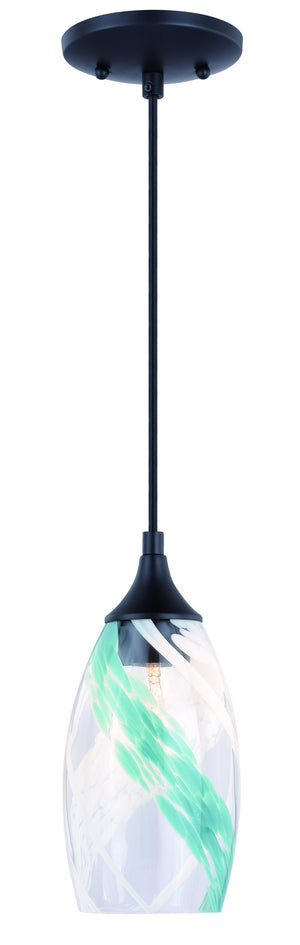 Vaxcel - P0279 - One Light Mini Pendant - Milano - Oil Rubbed Bronze