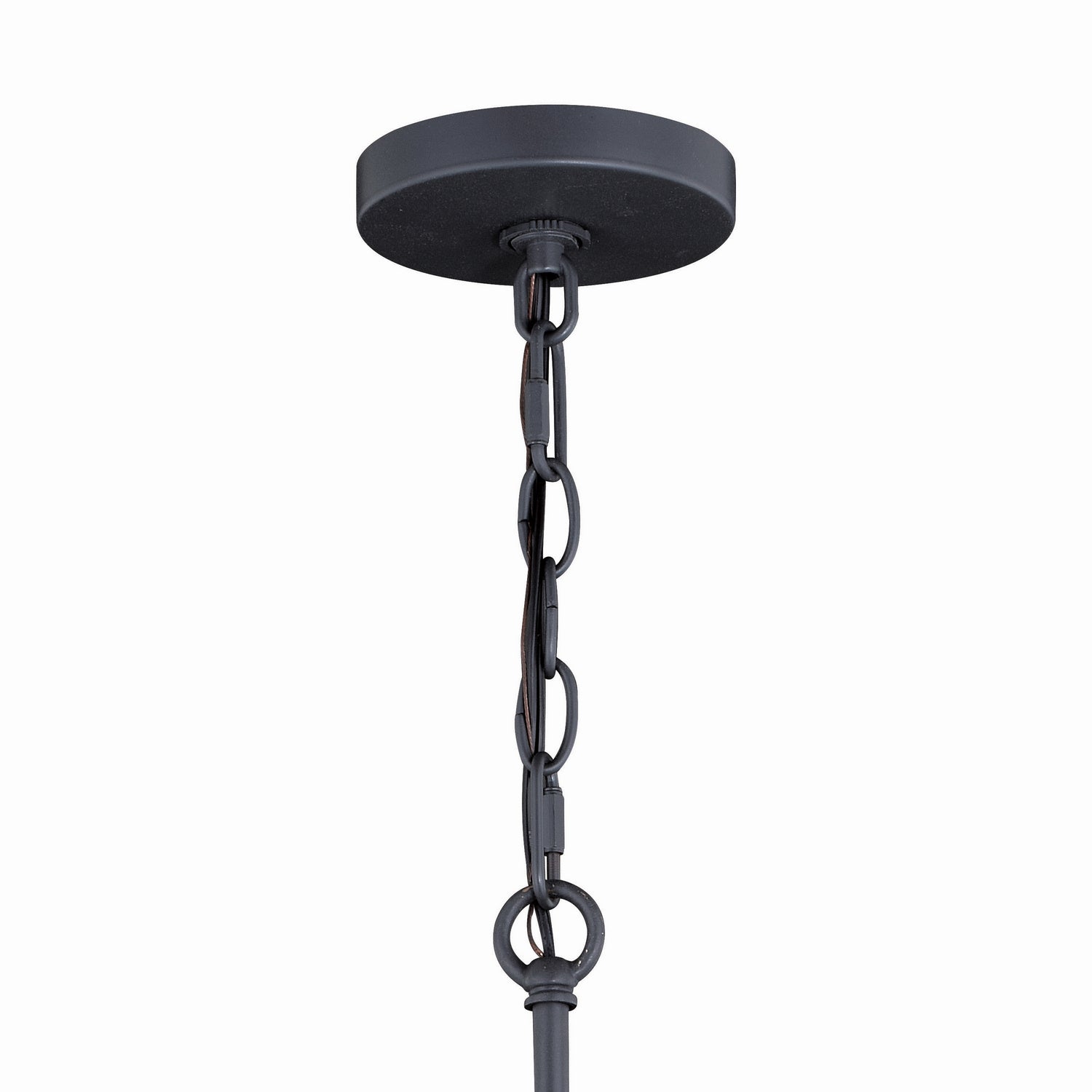 Vaxcel - P0282 - One Light Mini Pendant - Hailey - Black Graphite/Satin Nickel