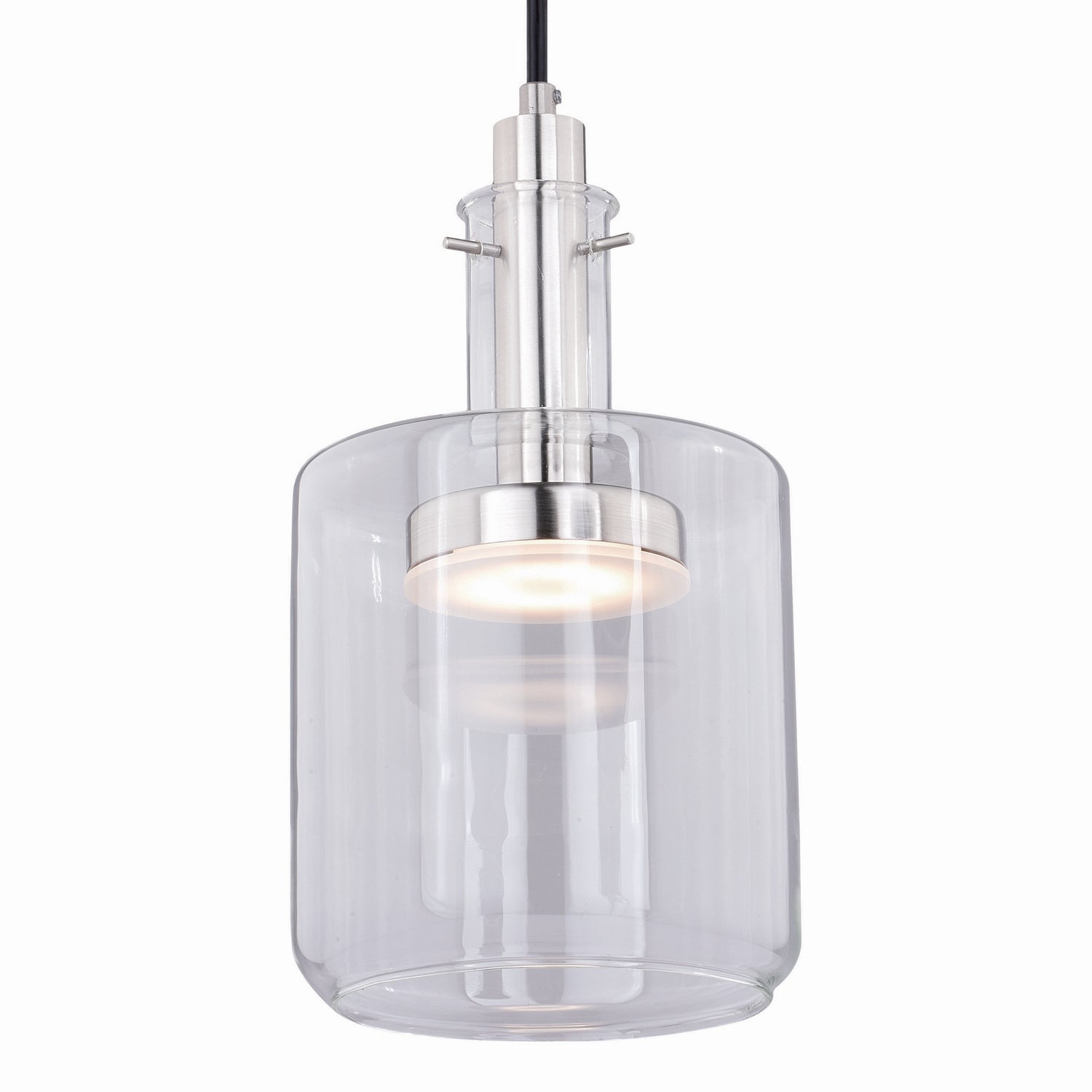 Vaxcel - P0283 - LED Mini Pendant - Bunsen - Satin Nickel