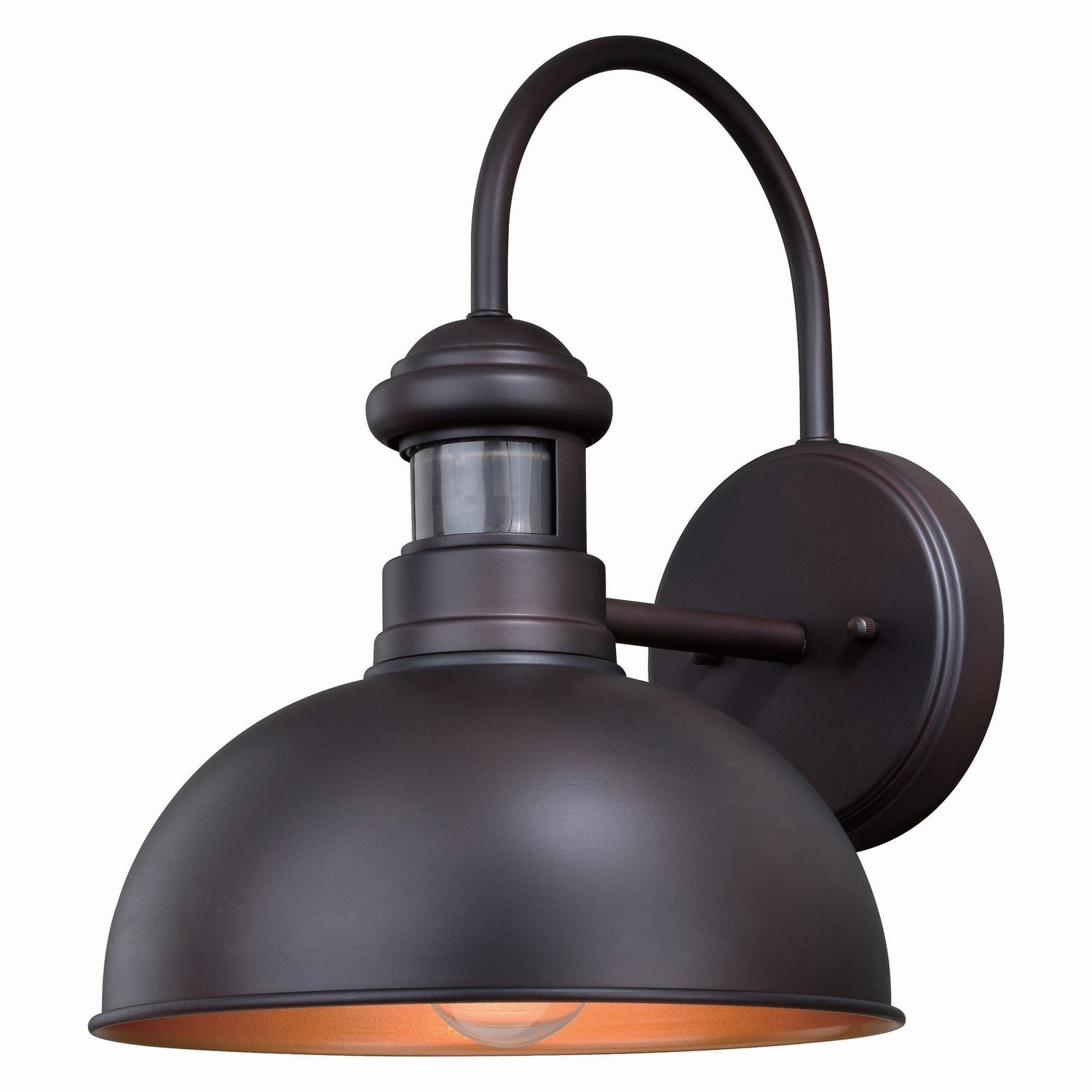 Vaxcel - T0385 - One Light Motion Sensor Outdoor Wall Light - Franklin - Oil Burnished Bronze/Light Gold