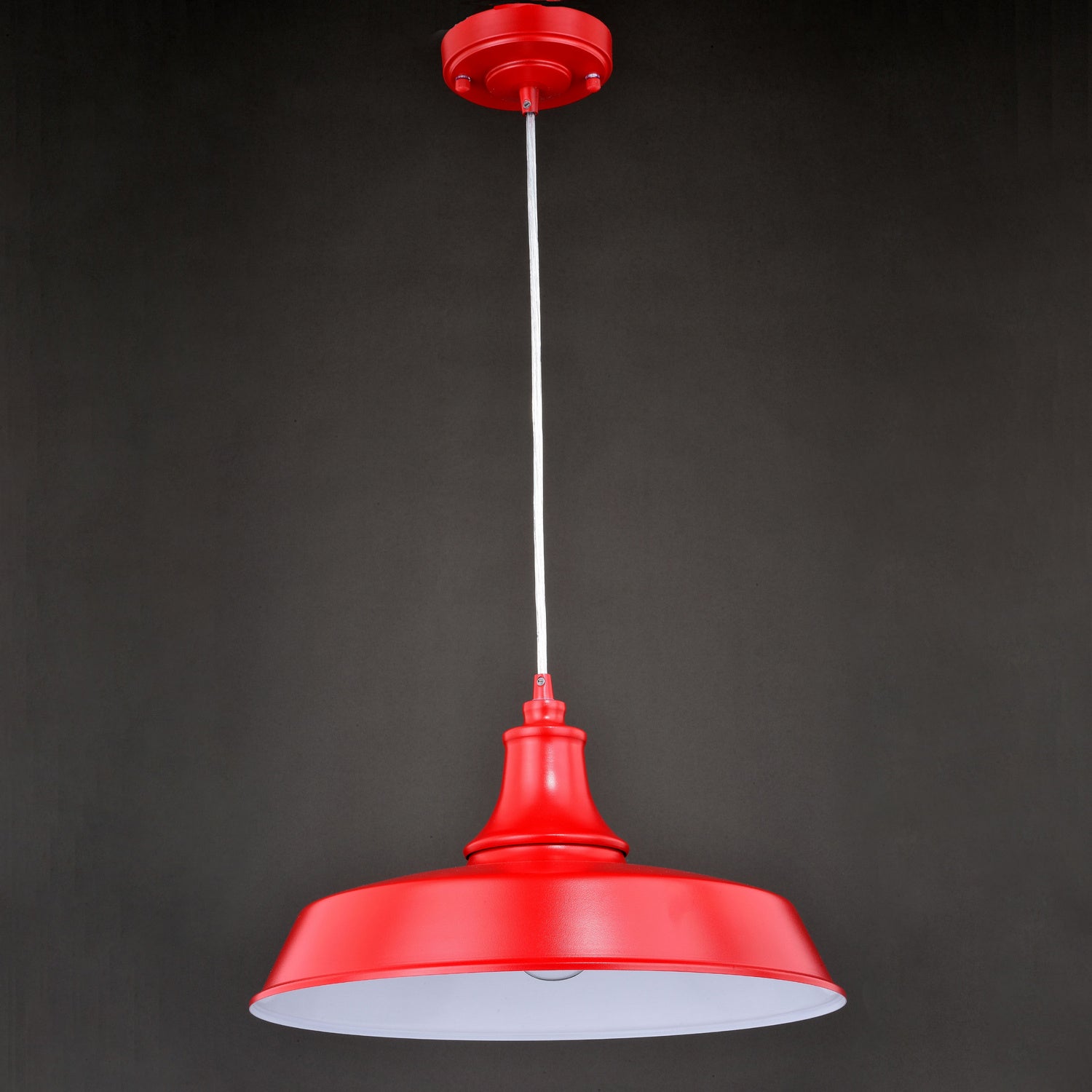 Vaxcel - T0489 - One Light Outdoor Pendant - Dorado - Red and White