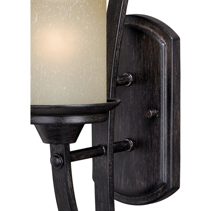 Vaxcel - W0300 - One Light Wall Sconce - Halifax - Black Walnut