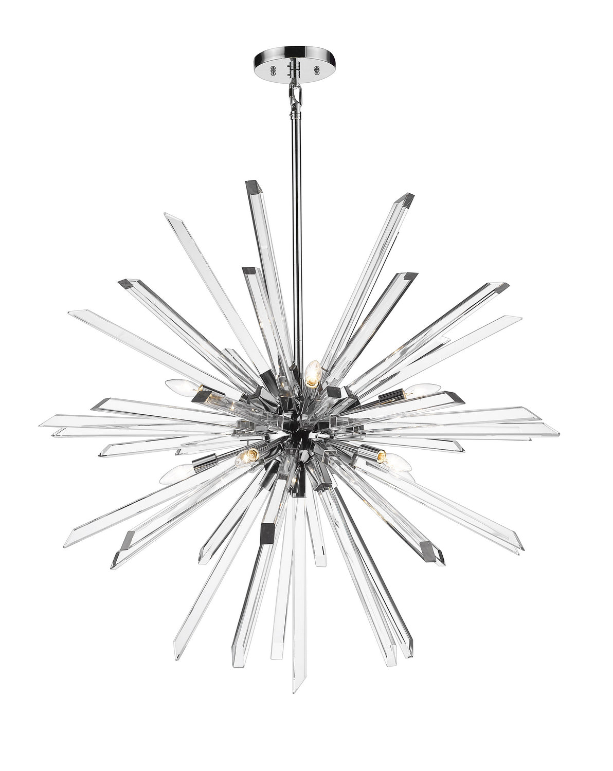 Z-Lite - 4003-10CH - Ten Light Chandelier - Burst - Chrome