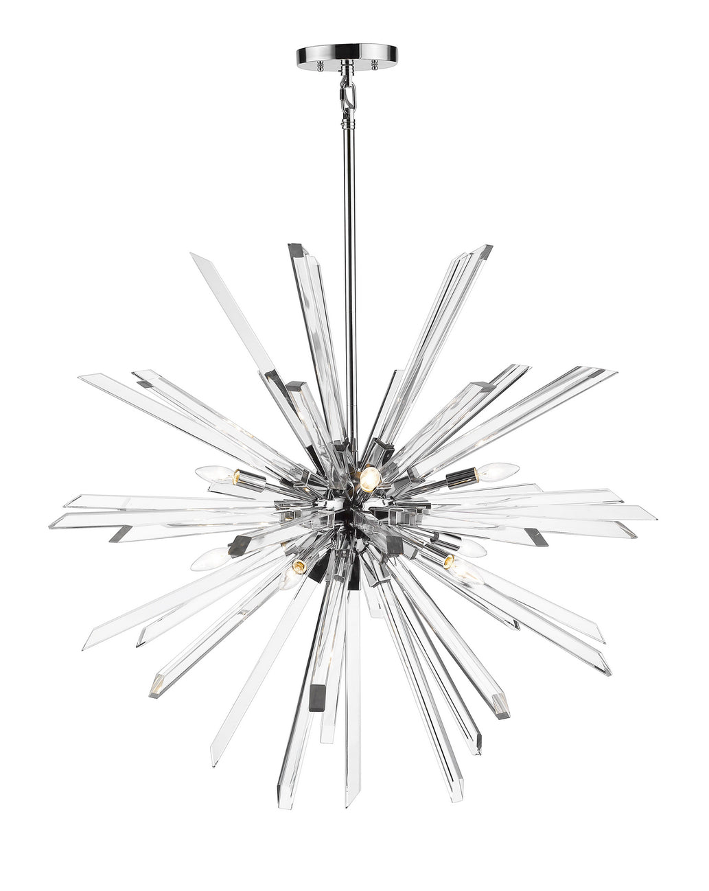 Z-Lite - 4003-10CH - Ten Light Chandelier - Burst - Chrome