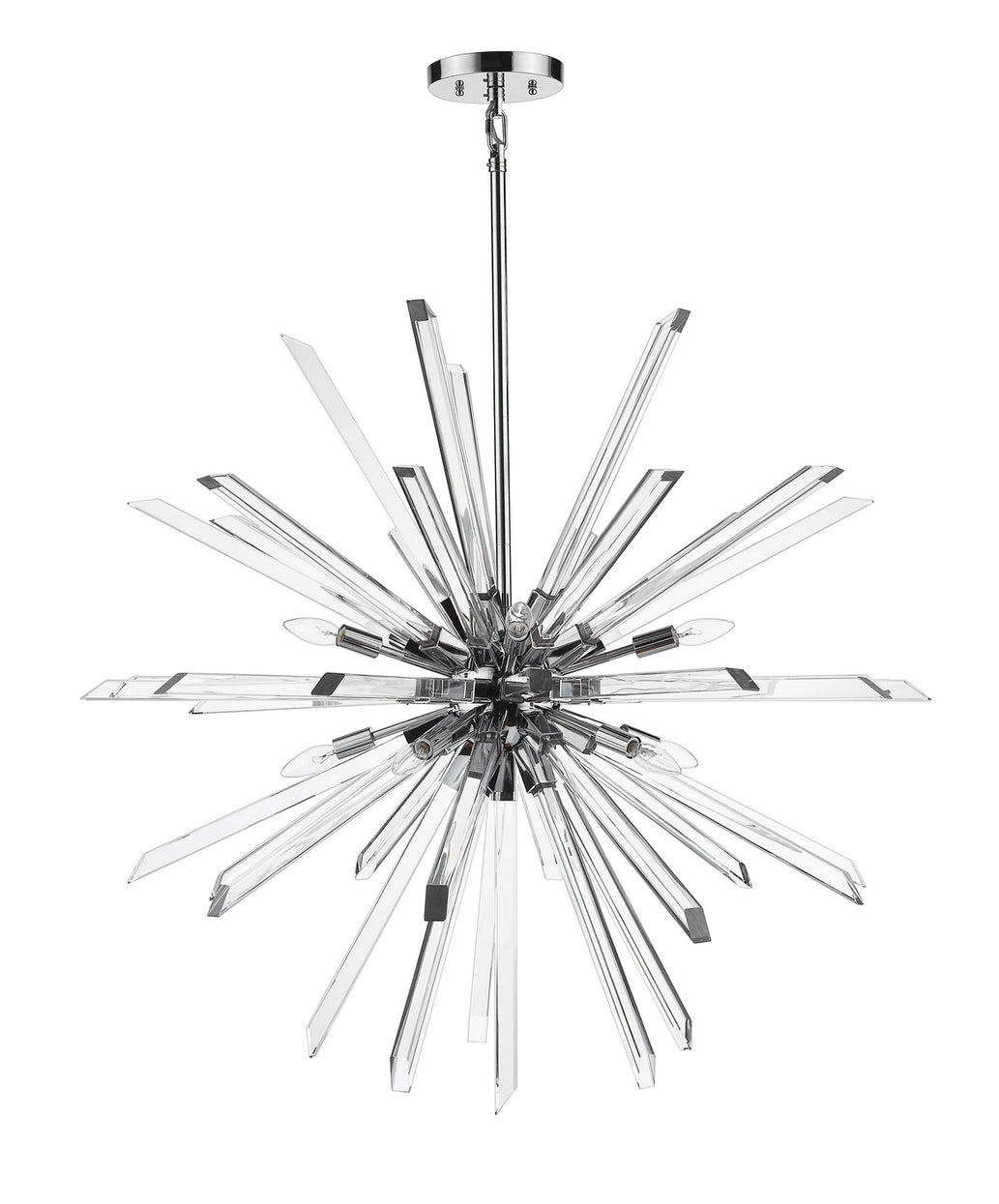 Z-Lite - 4003-10CH - Ten Light Chandelier - Burst - Chrome