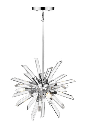 Z-Lite - 4003-4CH - Four Light Chandelier - Burst - Chrome