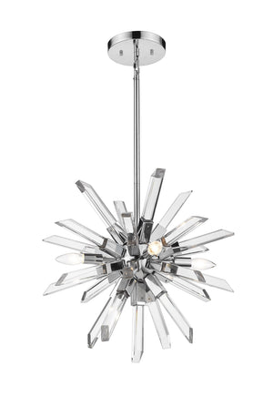 Z-Lite - 4003-4CH - Four Light Chandelier - Burst - Chrome