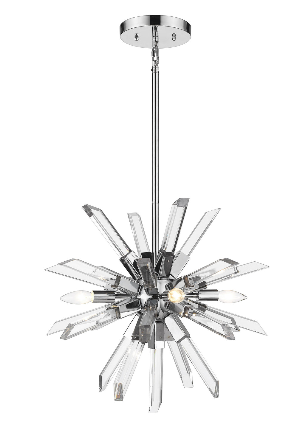 Z-Lite - 4003-4CH - Four Light Chandelier - Burst - Chrome